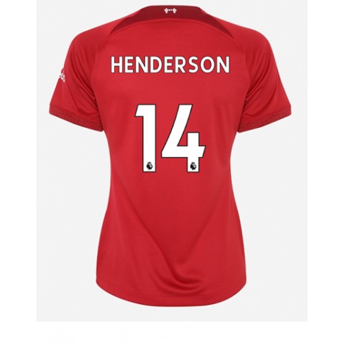 Liverpool Jordan Henderson #14 Hjemmedrakt Kvinner 2022-23 Kortermet Liverpool Jordan Henderson #14 Hjemmedrakt Kvinner 2022-23 Kortermet